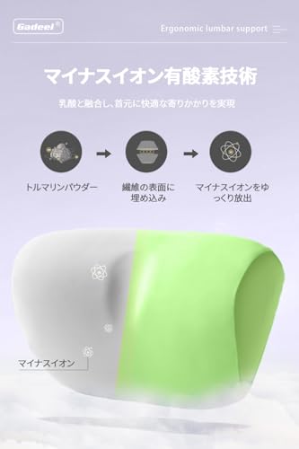 Gadeel Car Headrest Neck Pad with Memory Foam and Breathable Memory Cotton, Easy Installation, Washable, Adjustable, Reduces Fatigue Even During Long