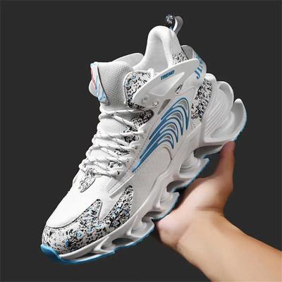 Lace-up Demi-season Best Fashion Sneakers Ankle Boots Green High Man Shoes Sports Shoess High Brand Shoos Loafersy