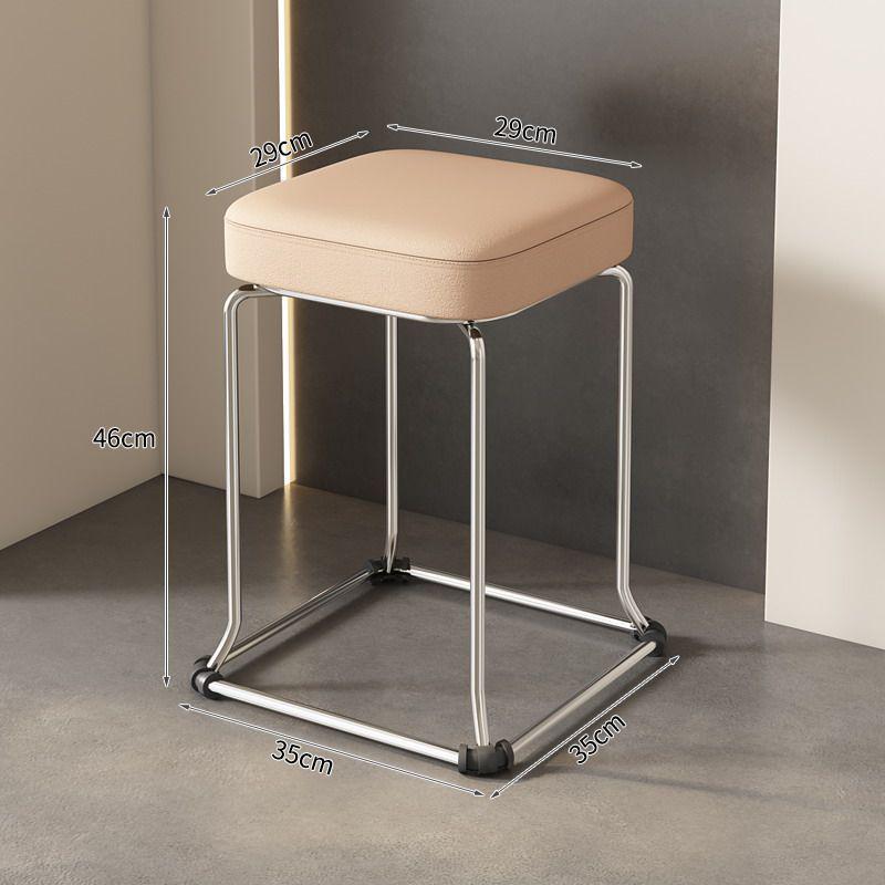 Modern Upholstered Stackable Dining Stool for Living Room