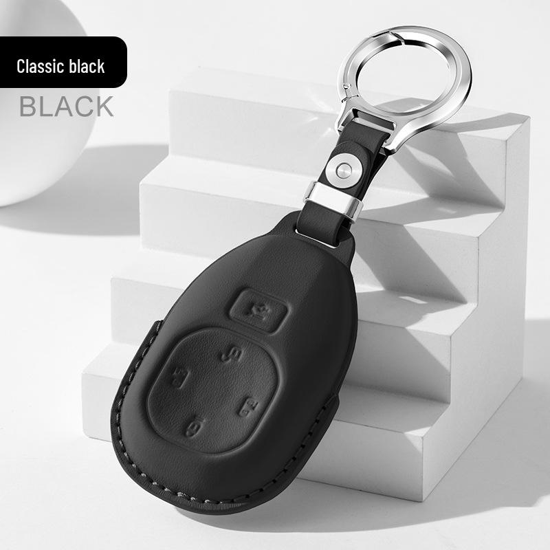 

Genuine Leather Key Case for GAC Trumpchi E8, Shadow Leopard E9, and Longing S9/S7 with Car ES9 Key Bag Buckle