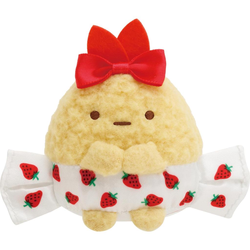 MO94501 Sumikko Gurashi X Sakuma Strawberry Milk Candy Hand-held Plush Toy Fried Shrimp Tail