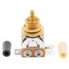 Musiclily 3 Way Metric Toggle Switch Short Type for Les Paul Knob Guitar, Gold/Cream