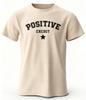 Summer Unisexs Pure Cotton Shortsleeved Positive Energy Tshirt Fashionable Urban Streetwear Creating A Stylish Summer Look