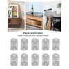 10Pcs Corner Brace Stainless Steel Thicken Right Angle Bracket Connector for Shelf Furniture
