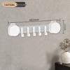 Strong Suction Mop Holder: No-Drill, Traceless, Wall Mount Clip for Kitchen or Bathroom with Widened, Movable, Load-Bearing Hook.