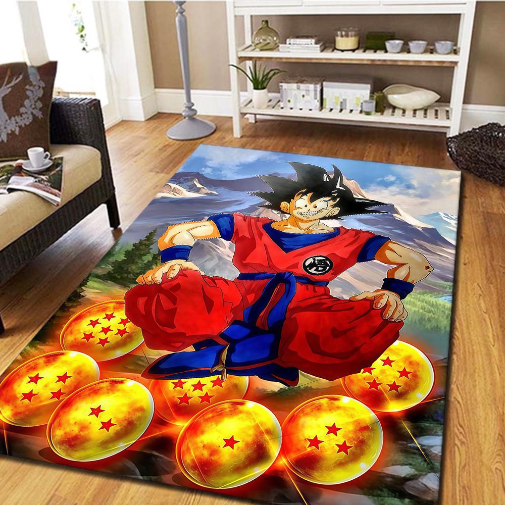 

Son Goku Digital Print Carpet, Bedroom Play Mat, Home Decor Floor Rug, Cool Movie Themed Mat -HYQ17 60x90cm