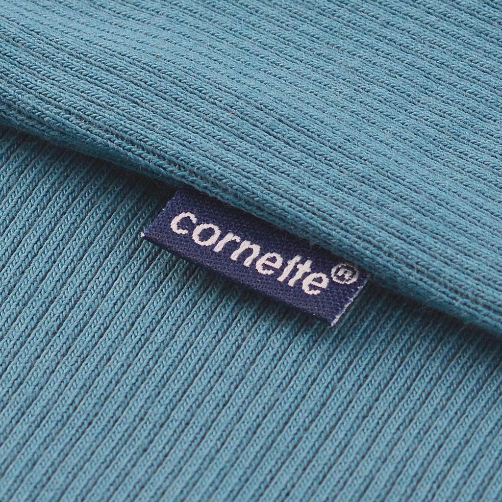 Cornette Piżama Damska Długi Rękaw Spodnie Niebieska Bawełna Rozmiar