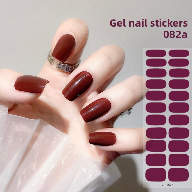 Nail Polish Stickers Without Baking, Nail Polish Glue, Nail Stickers for Manicure