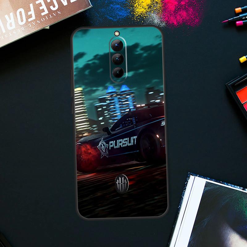 Police Car Case For ZTE Nubia Red Magic 9 8 8S Pro Plus RedMagic 6 7 Pro 6S 7S Pro 5S 6R 5G Back Cover