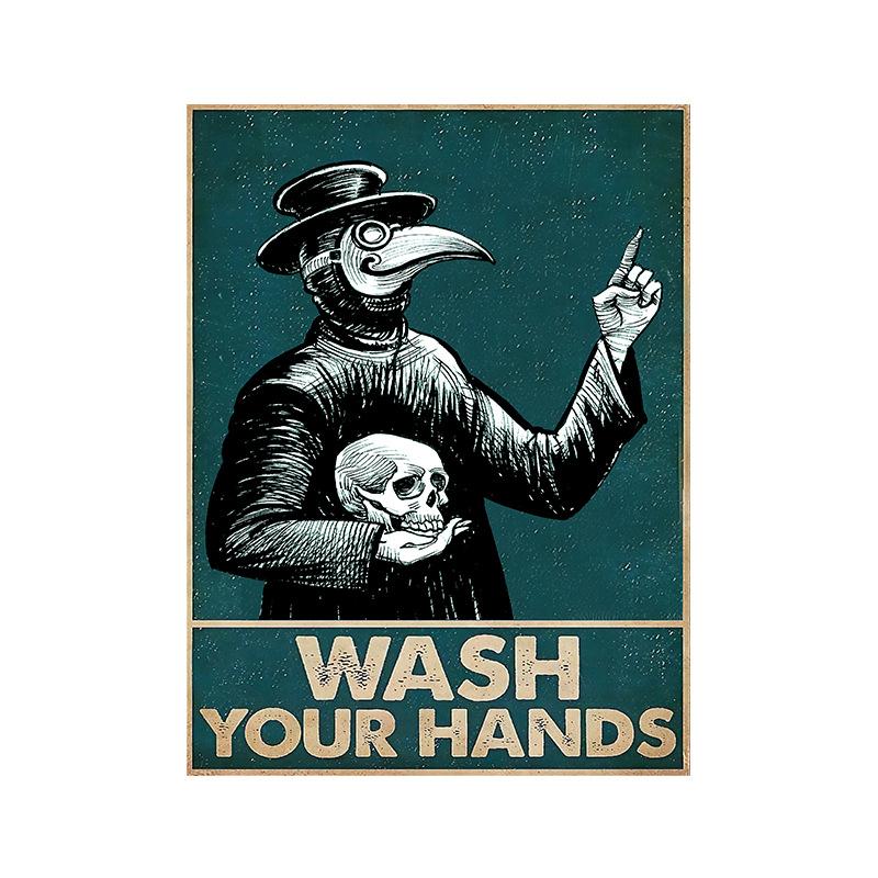 

Новый креативный английский слоган для мытья рук Холст Плакат Ванная комната Туалет Настенное украшение Рисунок Сердцевина Внутренняя рамка Подвесные картины 20X25 зелёный