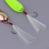 6 Pieces Artificial Fishing Spoon Baits With Barbed