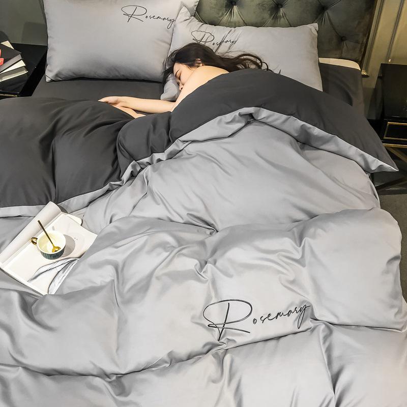 Hochwertiges Reines Baumwoll-Bettwäsche-Set für den Sommer - Exklusives 3-teiliges Set für Studenten, Wohnheime und Babyzimmer