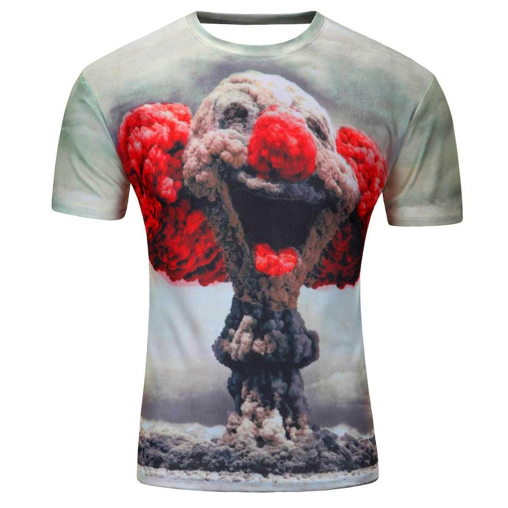 Fun Creative Fashionable Casual Versatile T-shirt Comfortable Loose Casual Summer Boys T-shirt