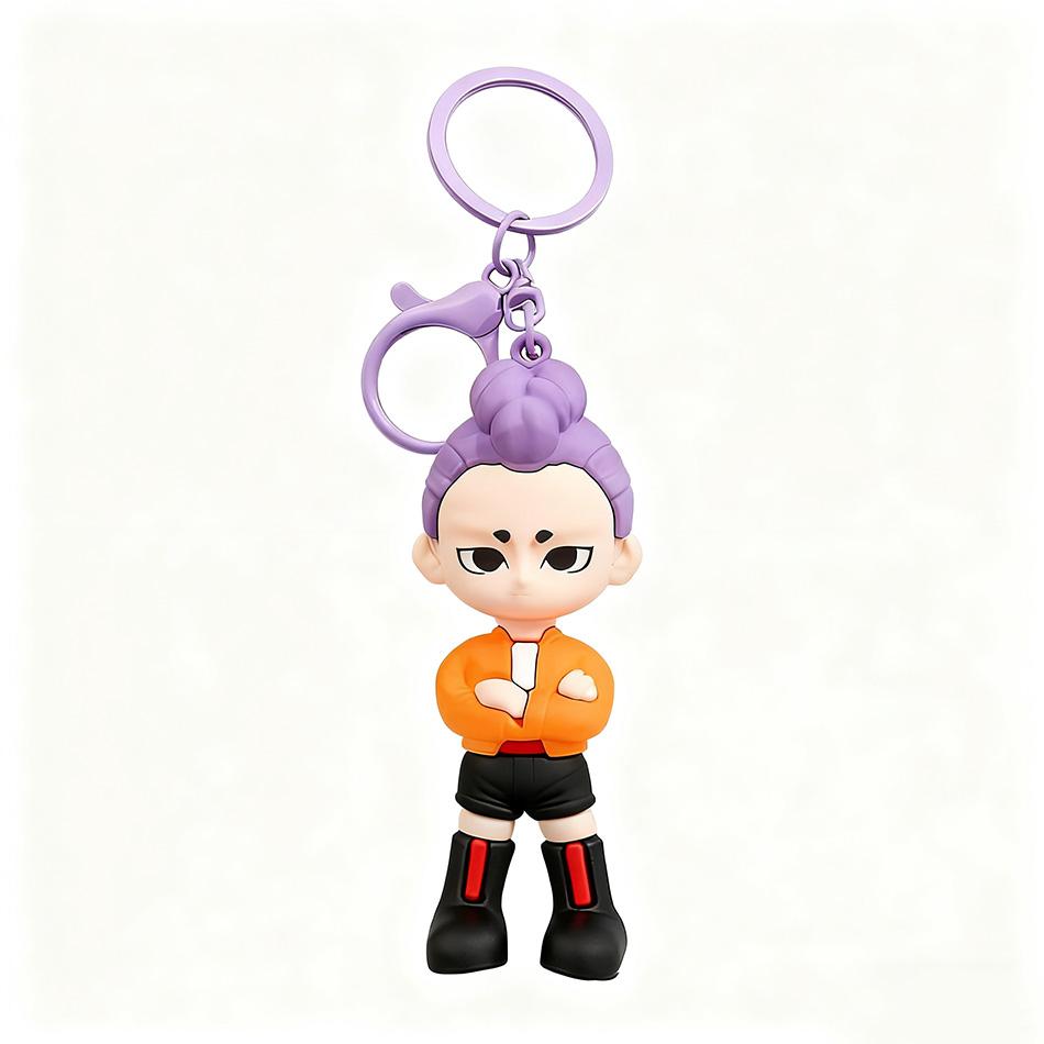 Kpop Devil Hunter Keychain, Tiger Character PVC Figure Keychain, Cute Harajuku Style Key Ring for Kids & Fans ChristmasGift
