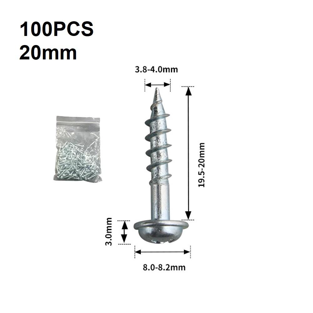 

Coarse Thread Screws Pocket Hole Screws Woodworking Projects 38mm 100pcs Pocket Hole Screws Set Bolt Strong Joint Creation