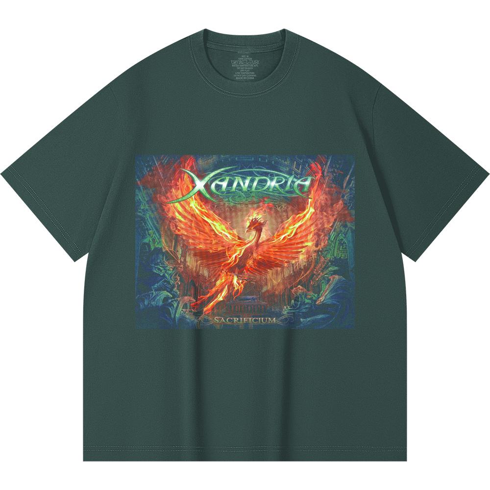 230 Gsm 100% Cotton Heavy Metal T-Shirt  Rock Band Popular Music Print Unisex Heavy Cotton T Shirt