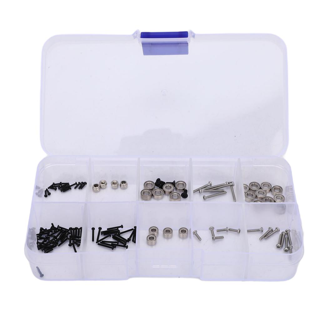 126PCS RC Screw Kit Replacement for SCX30 1 30 RC Crawler Car Screw Bearings Nuts Set