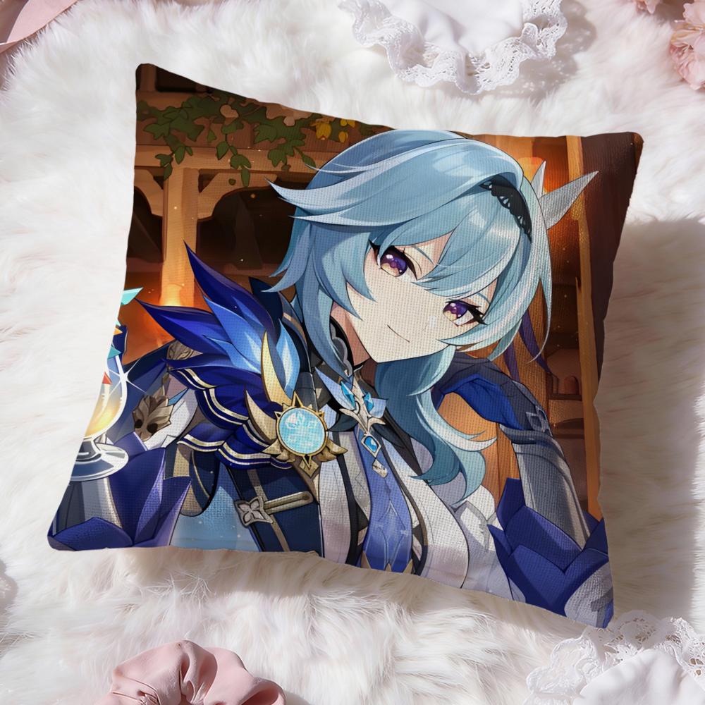 Eula genshin impact Cushion Cover Premium Comfort Reversible Pillow Cove -Two in One Design for Any Room & Car Interior