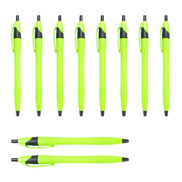10 Pcs Oil Pen Retractable Ballpoint Pen Smooth Writing Pen Black Ink Stationery Pen School Office Supplies for Student