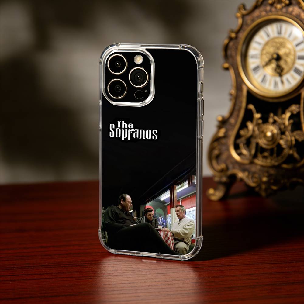 The Tony Soprano-JG Phone Case For iPhone17,16,15,14,13Pro Max,us,Soft Silicone Transparent Cover iPhone17