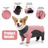 Fleece Dog Clothes Winter Warm Thicken Pet Jumpsuit for Small Large Dogs Windproof Soft Pullover Puppy Coat Outfit Adjustable