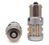 2 Pcs LED Bulb P21W, BA15S 12-24V No Error Orange Strong 100% CANBUS Off-Road
