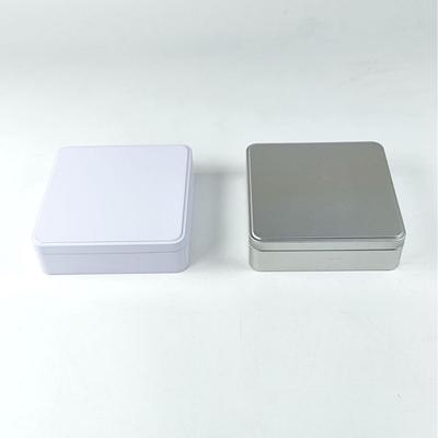 Large Iron Tea Tin Box - Rectangular Metal Storage for Small Packaging