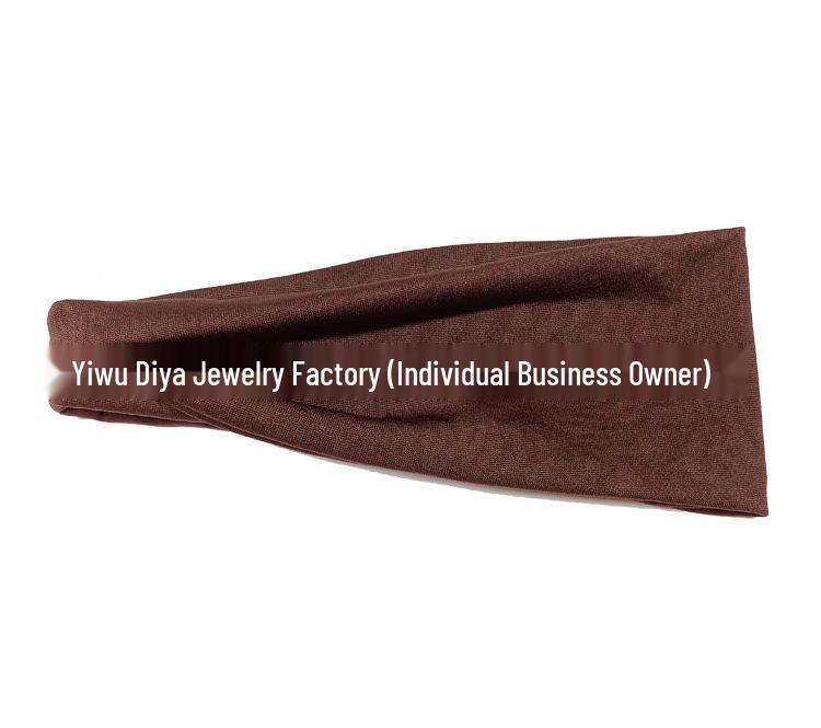 Unisex Sports Headband: Sweat-Absorbing Yoga Hair Band for Running