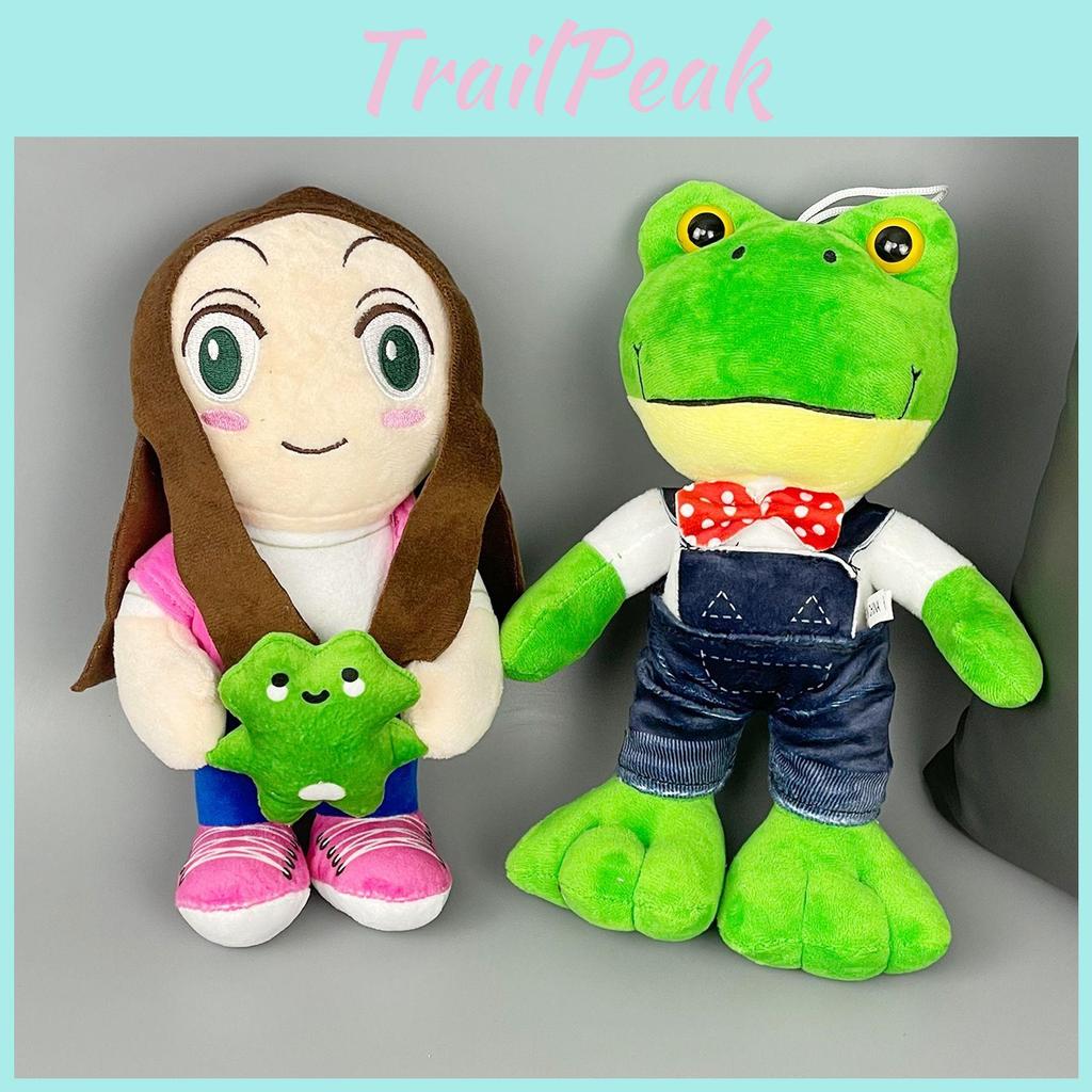 Lara Campos Plush Frog Couple Toy With Soft Short Pile For Gift And Collection