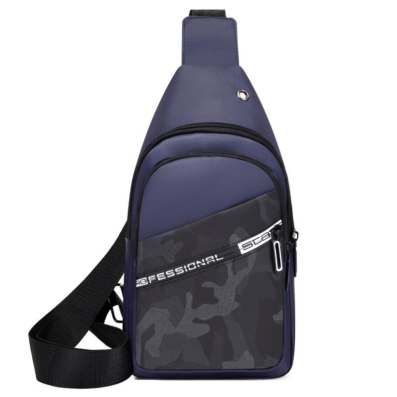 Men's and Women's Diagonal Bag Casual Korean Version of The Backpack Oxford Cloth High Capacity Fashion Backpack Shoulder Bag On The Chest.
