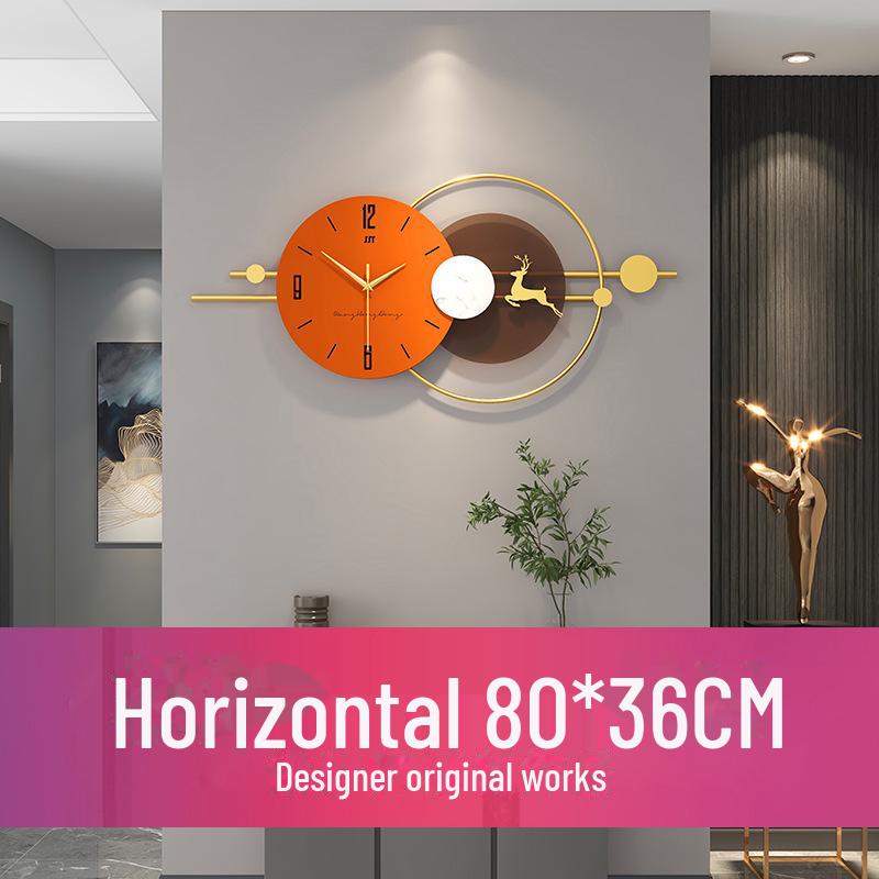 Elegant Silent Modern Wall Clock for Living Room and Restaurant Decor
