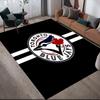 Tappeto Quadrato a Fantasia Flanella Toronto Blue Jays, Tappeto da Area, Tappeto per Soggiorno Camera da Letto Divano Sala Giochi Decorazione, Tappetino Antiscivolo