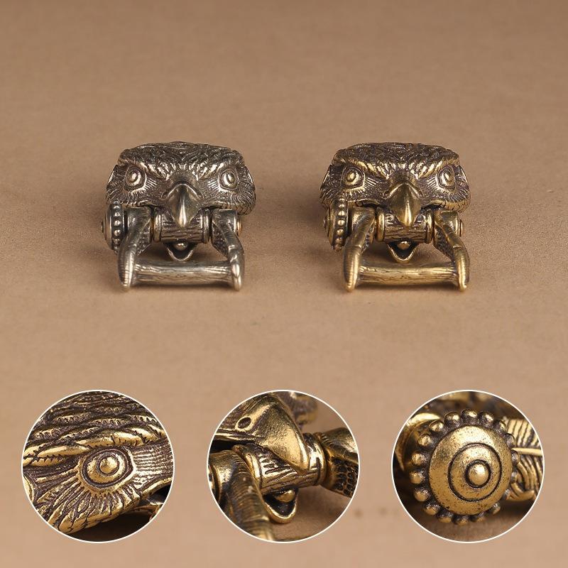 Brass Eagle Buckle Braided Rope Bracelets Accessory Decoration Keychain Ornament Outdoor Tool