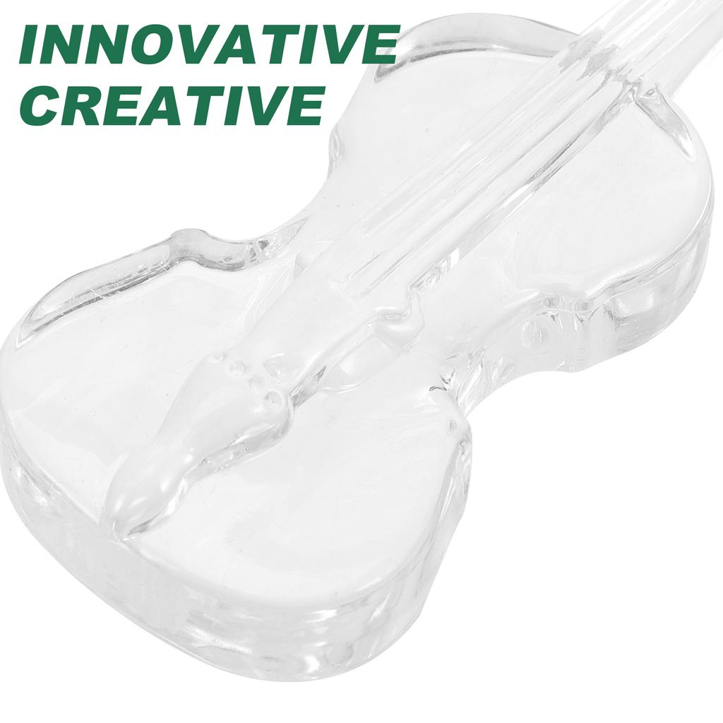 5 peças decorações de natal pingentes de natal festa árvore violino design acessórios acrílico violinos pendurado ornamentos suprimentos