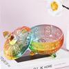 Glass Candy Dish with Non-Airtight Lid,Rainbow Candy Jar,Colorful Embossed Vintage Candy Bowl with Lid for Office Desk Coffee Table,Buffet Storage