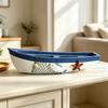 Nordic Vintage Wooden Boat Model Handmade Craft Ship Home Decor Living Room Table Centerpiece Creative Gift Room Decoration