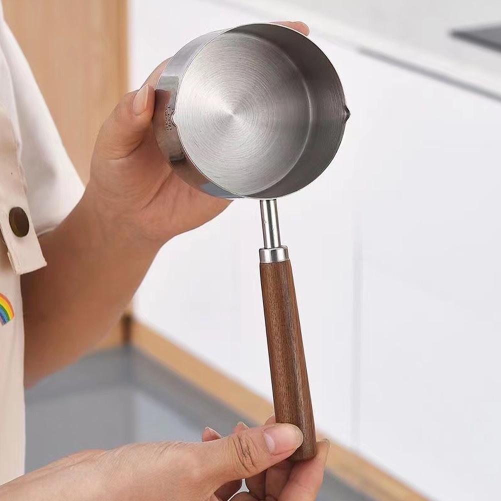 

Масло Нержавеющая сталь Маленькие детские кастрюли Половник Ложка Посуда 304 Кувшин для вспенивания Мини-соусник