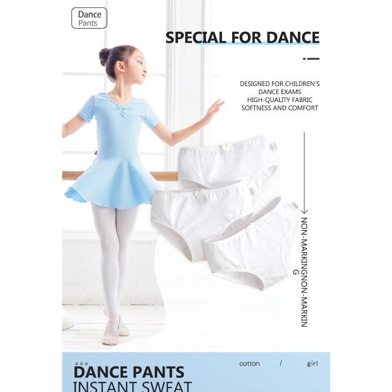 Girls Cotton Panties Soft Antibacterial Solid Underwears Children's Pure White Underpants Kids Breathable Briefs For Kids