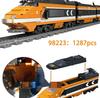 Technical City Power Train High-Tech Railway Track Building Blocks Subway Vehicle Assemble Bricks Toys Christmas Gifts for Childrens Kids Adult