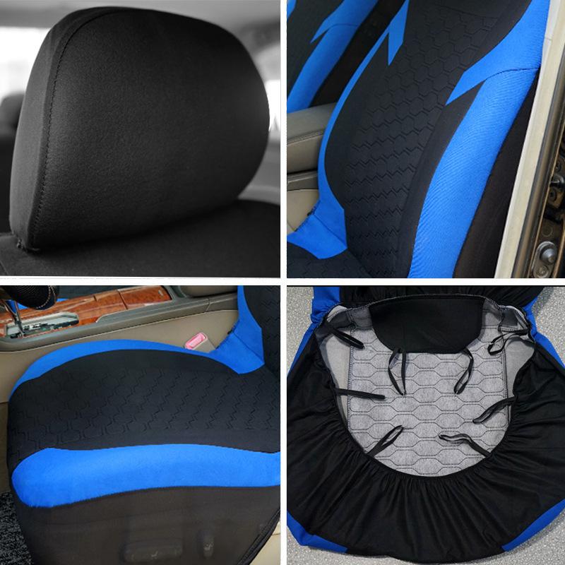 5 Seats Air Mesh Car Seat Covers Full Set Breathable Sporty Rear Bench Universal Fit for 95% Automotive SUV Truck Sedan Interior