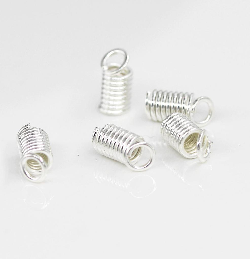 DIY Spiral Pull Spring Buckle for Jewelry Necklaces and Leather Cord Clasp, 1kg/Bag