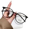 Blue Light Blocking Round Glasses With Metal Frame For Stylish Office Wear