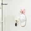 Polished Wood Adhesive Hook 4PCS Butterfly Rotating Hook, with 3 Swivel No Drill Peel And Stick Hooks Wall Space Saving for Bathroom Kitchen