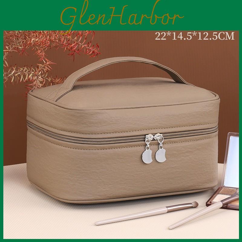 Light Luxury Twoinone Mother Daughter Makeup Bag With Pu Material For Travel And Home Storage