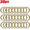 30/10pcs Metal O Ring Spring Clasps for DIY Jewelry Openable Round Carabiner Keychain Bag Clips Hook Dog Chain Buckles Connector