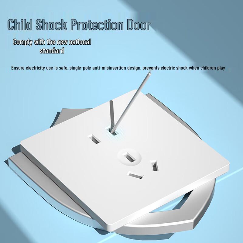 86-Type White Matte Retro Toggle Switch and Socket
