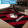 Custom Name AFC Football Crest Rug Game Carpet, Floor Mat for Bedroom Living Room Entryway Rug, Home Decor Idea Gift for Christmas Birthday