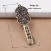 Exquisite Brass Five Emperors Coins Keychain: Men's Car Pendant 'Money Arrives Home' Gift