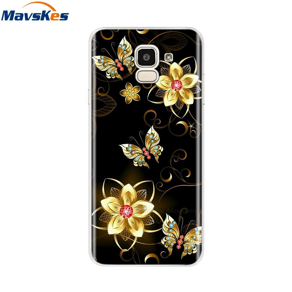 For Samsung Galaxy J6 2018 Case Soft TPU Silicone Back Cover sFor Coque Fundas Samsung J6 2018 J6 Plus 2018 Soft Phone Cases