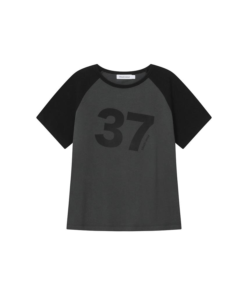 MISEKI SEOUL Miseki 37 Raglan Short Sleeve Charcoal
